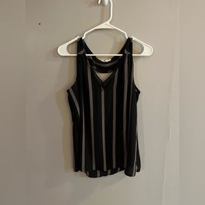 Maurices dress shirt with pink stripes